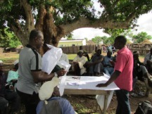 Participatory Rural Appraisal with meat consumers in Tambacounda (Missirah), Senegal (photo credits: Prisca Ndour/EISMV-Dakar)